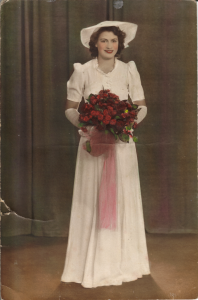 Shirley as bridesmaid