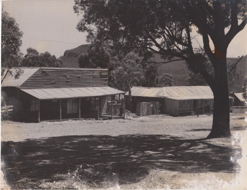 Main Street showing General Store and Bakery